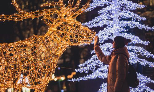 Auf dem Weihnachtsmarkt