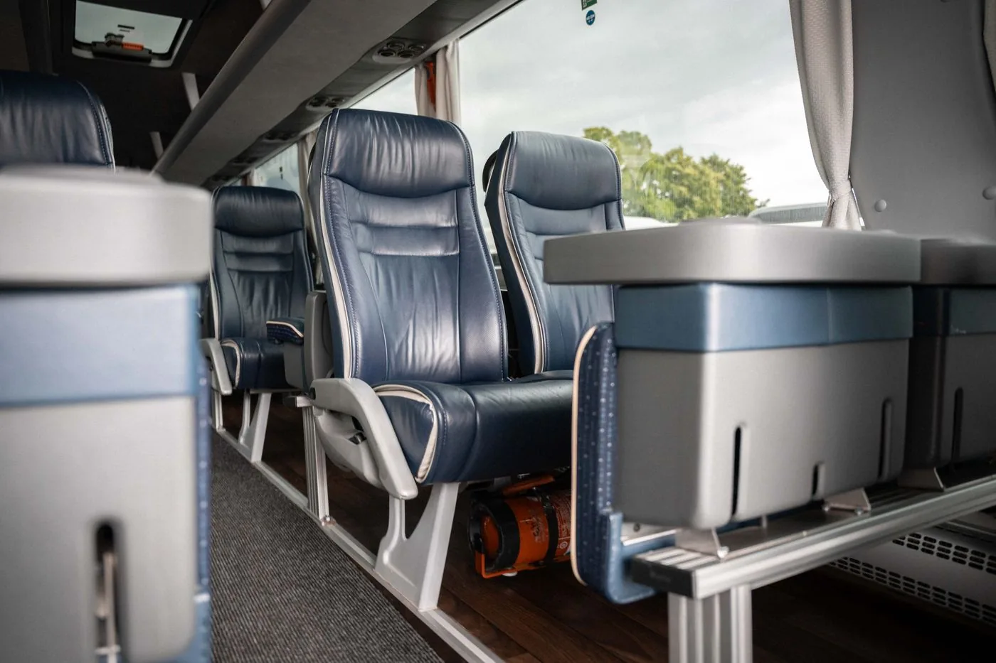 VIP-Bestuhlung im Mannschaftsbus