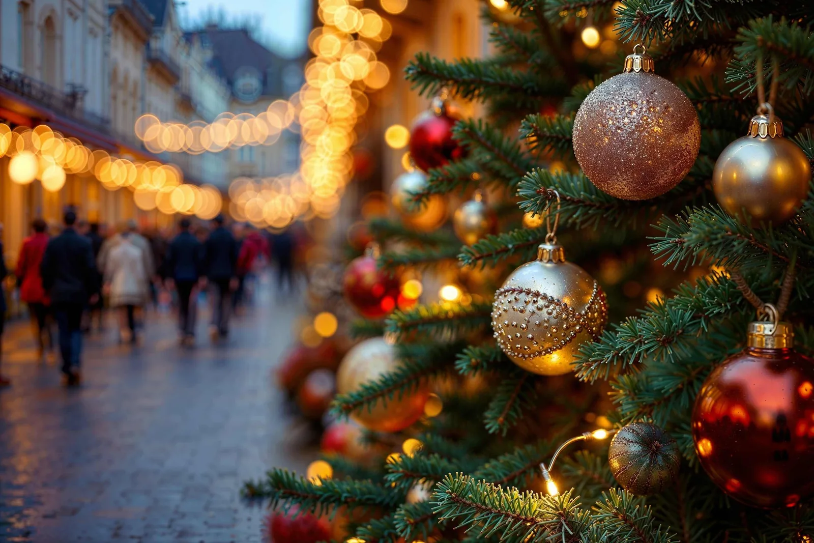 Weihnachtlich geschmückter Jägerhof im Spessart